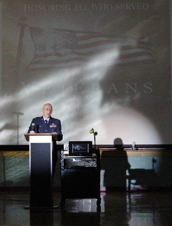 A+graduate+of+Morton+West+speaks+of+the+importance+of+honoring+veterans.