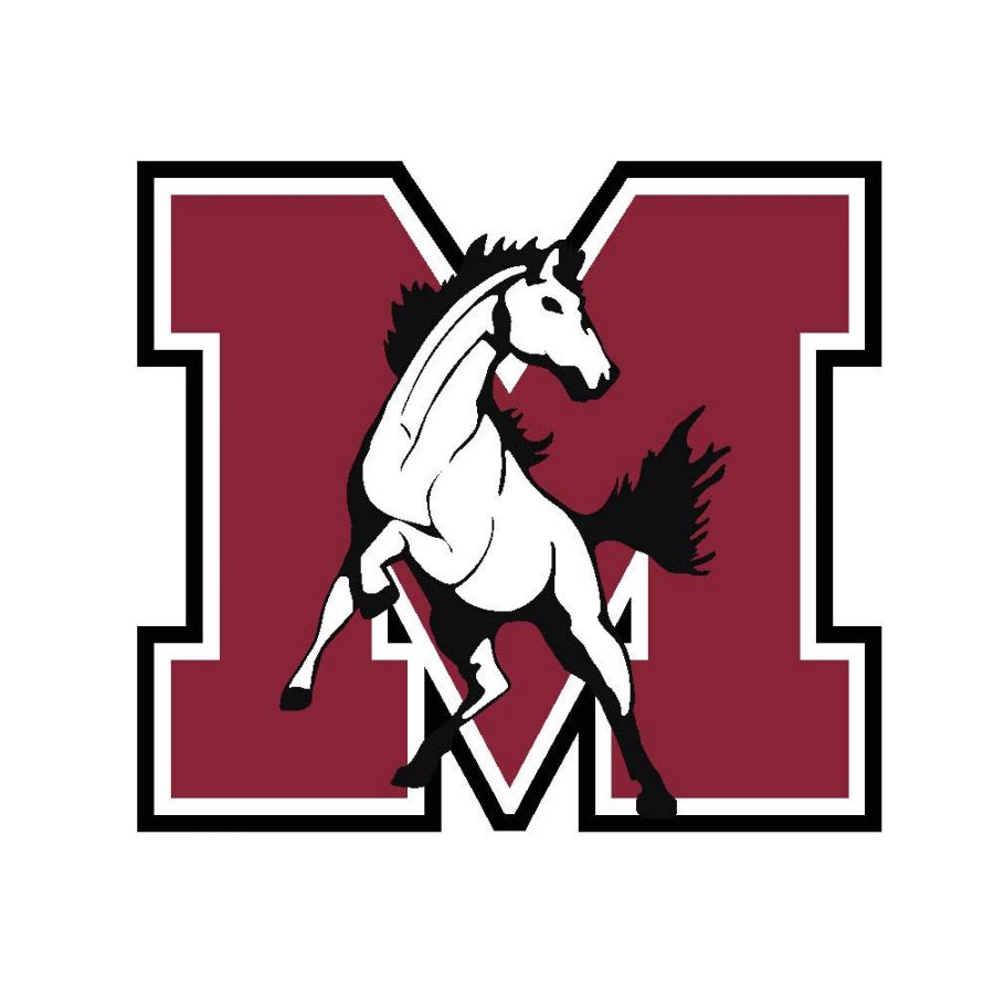 The logo for the Morton West Mustangs