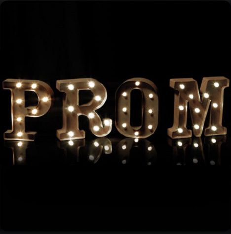 Traditional “Prom” sign